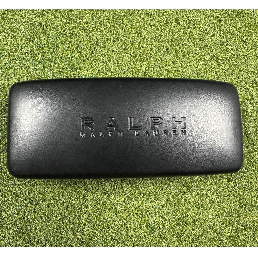Ralph Lauren Eyeglass Case‎ Black Hard Shell Clamshell 6.5 Inch